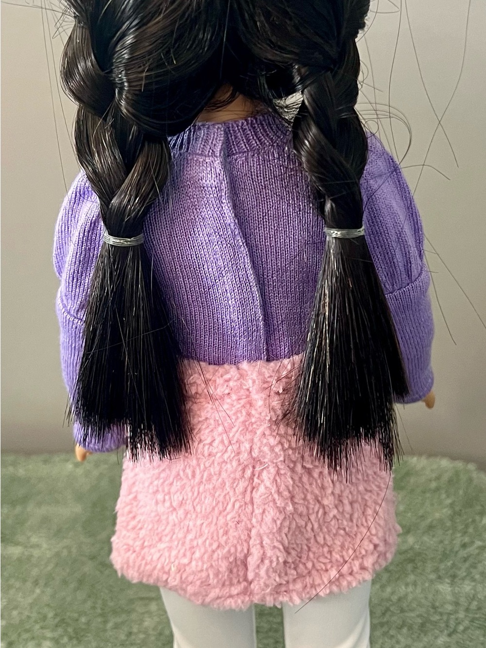 American Girl Gwynn Tan Doll in Purple Outfit with White Accents - Picture 2 of 3